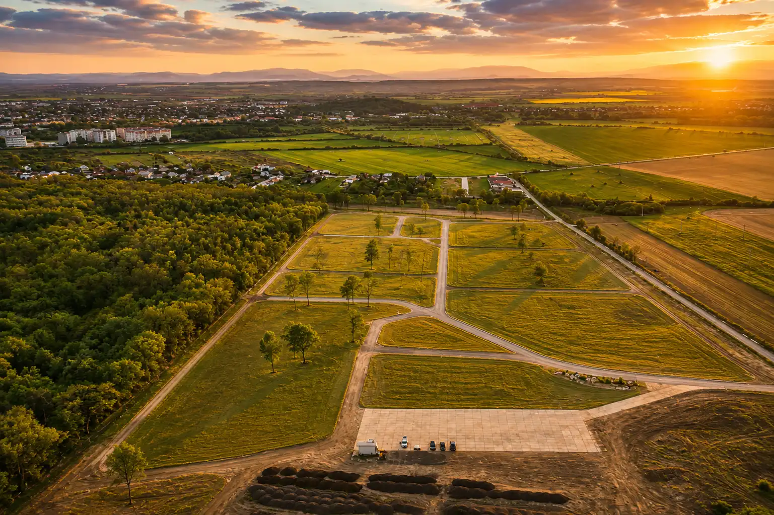 Panoramatický záber areálu